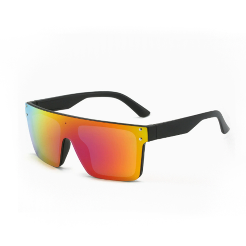 Lunettes de soleil de sport de cyclisme monobloc d'extérieur à grande monture