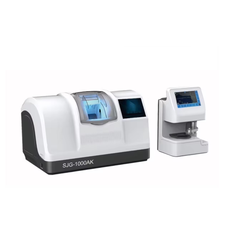 Machine de bordage d'objectif automatique optique SJG-1000AK avec écran tactile pour lunettes demi-cadre de bordage d'objectif ophtalmique