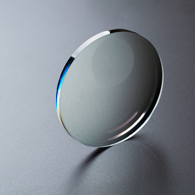 1.56 Gris photo,marron bleu coupé UV420, haut rond,haut plat invisible bifocal UC,HC, HMC,SHMC